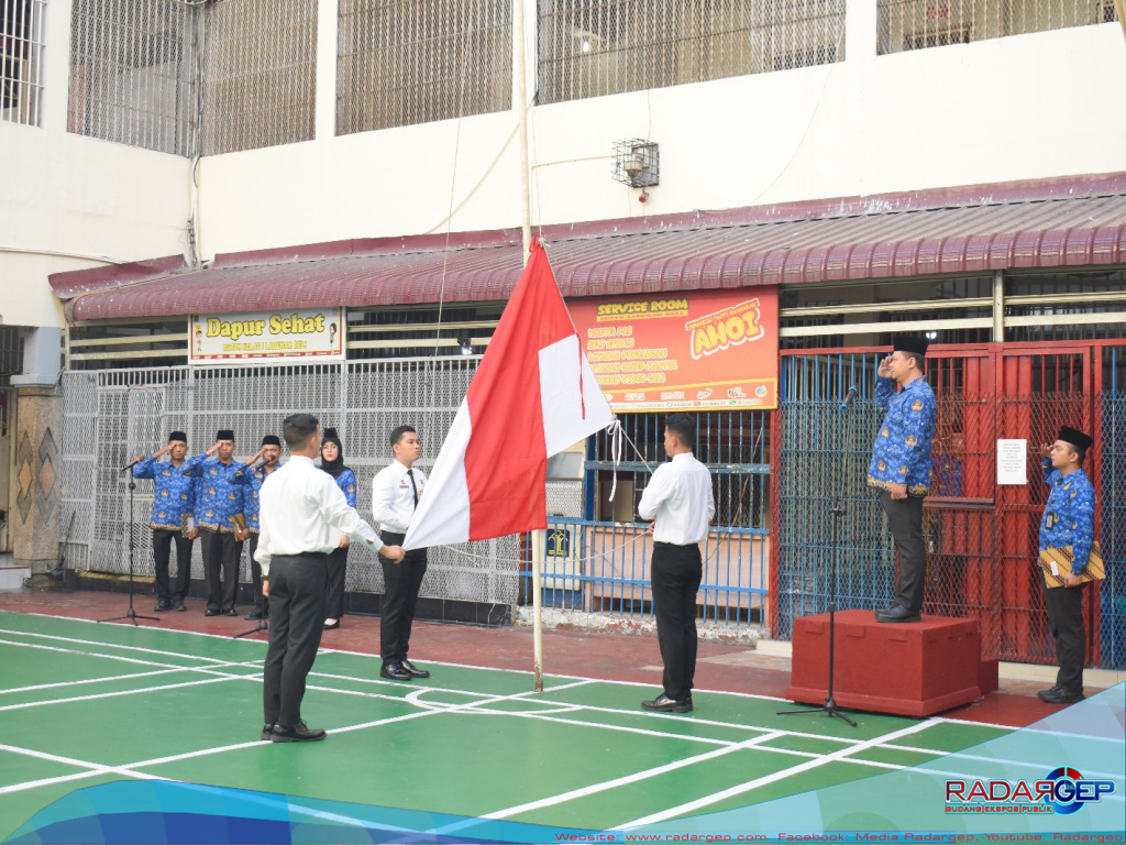 Maju Bersama Indonesia Raya, Rutan Labuhan Deli Gelar Upacara Hari Sumpah Pemuda Ke - 96